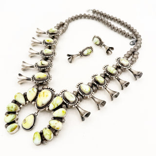 Eli Skeets Palomino Squashblossom Set