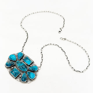Sheila Tso Blue Grotto Cluster Necklaec