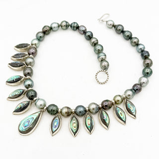 Tahitian Pearl and Abalone Necklace