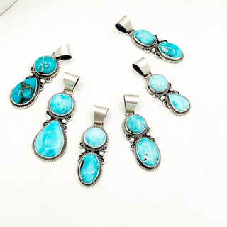 Sheila Tso 2 Stone Blue Ridge Pendants