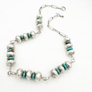 Jason Ogg Kingman Desert Pearl "Ball and Chain" Necklace