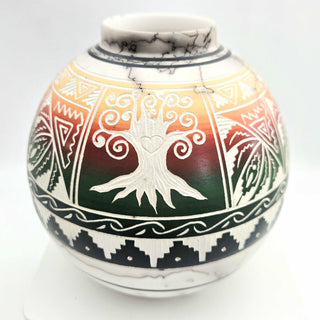 Handmade Native Horsehair Vase – Medium