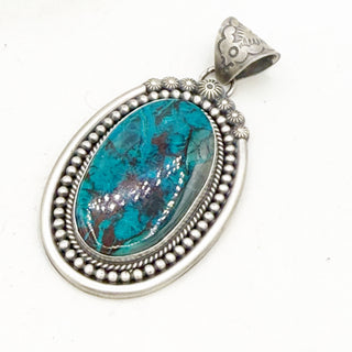 Gilbert Platero Mexican Chrysocolla Pendant