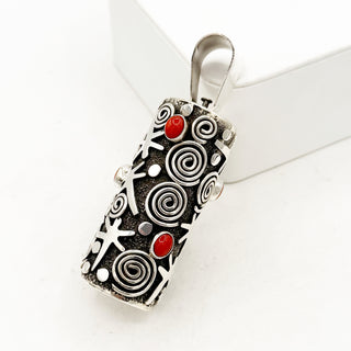 Alex Sanchez Barrel Bead Pendants