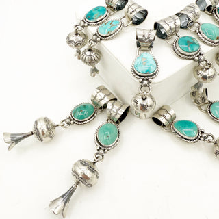 Jason Ogg Nila Turquoise Blossom Pendants
