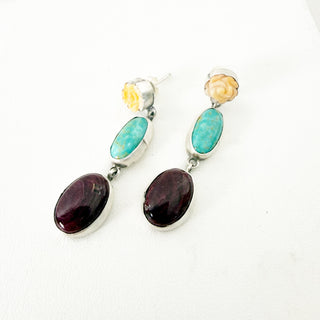 The Desert Rose Drop Earrings by Sheila Tso