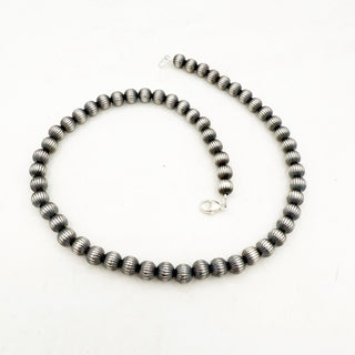 Mason Lee Fluted Pearl Necklace 18inches