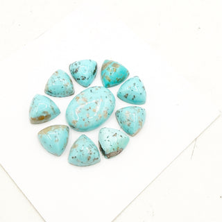 High-grade Persian Turquoise Cabochon Suites