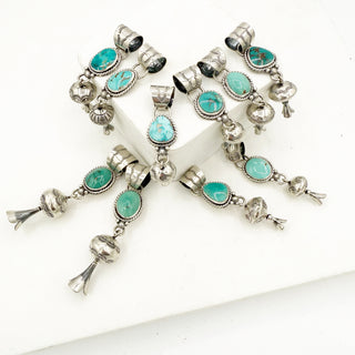 Jason Ogg Nila Turquoise Blossom Pendants