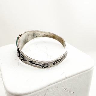 The First Thunder Collection - Six Harvey Era Turquoise and Silver Thunderbird Cuffs