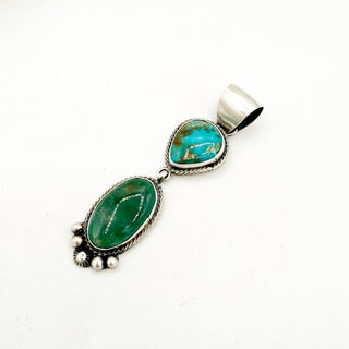 Sheila Tso 2 Stone HIghgrade Roystone Pendants
