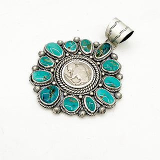 Jason Ogg Buffalo Nickle Nila Cluster Pendant