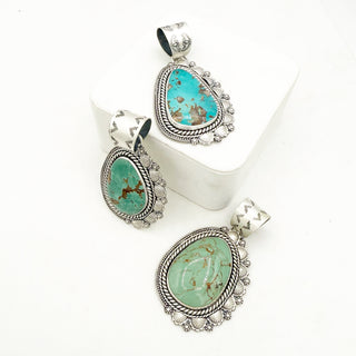 Shay Pfeiffer Large Nila Turquoise Pendants