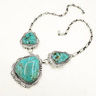 Sheila Tso Waterweb Kingman Necklace