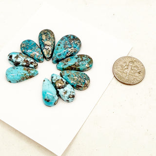 High-grade Persian Turquoise Cabochon Suites