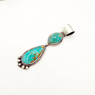 Sheila Tso 2 Stone HIghgrade Roystone Pendants