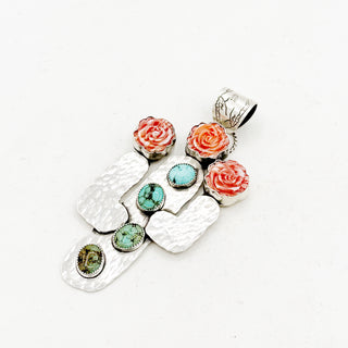 Donnalee Shewmake Hammered Cactus Pendant