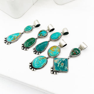 Sheila Tso 2 Stone HIghgrade Roystone Pendants