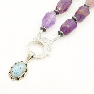Ametrine and Saucer Pearl Myra Necklace