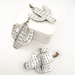 Alex Sanchez Cactus Petroglyph Pendants