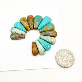 High-grade Persian Turquoise Cabochon Suites