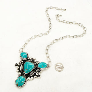 Blue Study - Cluster Necklace by Jesus Vega