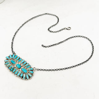 Jill Williams Kingman Cluster Bar Necklace