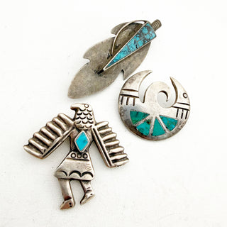What the Wind Carries - Vintage Zuni Channel Inlay Pins