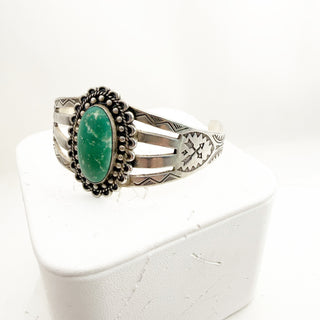 The First Thunder Collection - Six Harvey Era Turquoise and Silver Thunderbird Cuffs