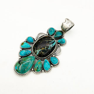 Sheila Tso Blackjack and Royston Caroline Cluster Pendant