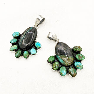 Blackjack and Sonoran Gold Cluster Pendant