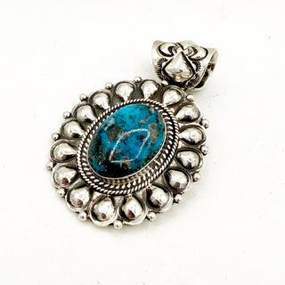 Tyler Brown Persian Turquoise Concho Pendant