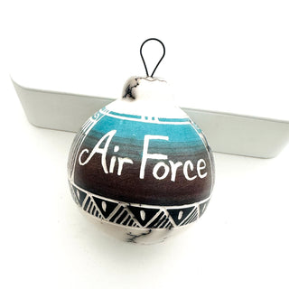US Armed Forces Etched Ornaments by Vanessa Charlie