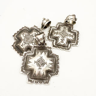Vinvent Platero Giant Stamped Cross Pendant