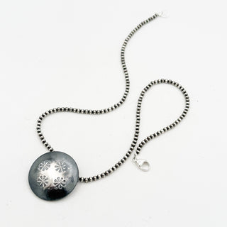 Marietta Kellywood Flat Pearl Solitaire Necklace