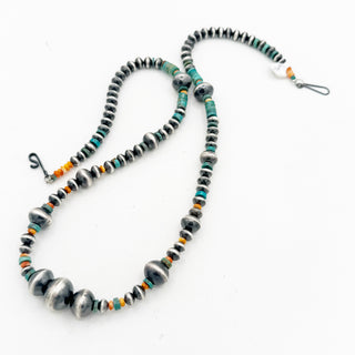 Monica Smith Royston and Orange Spiny Necklace