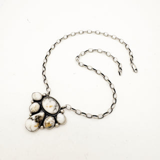 Palomino Half Cluster Necklace