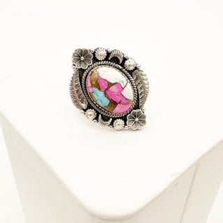Cotton Candy Dahlia Rings