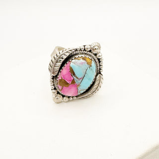 Cotton Candy Dahlia Rings