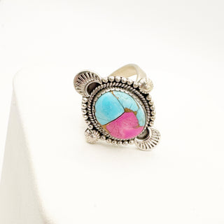 Cotton Candy Dahlia Rings