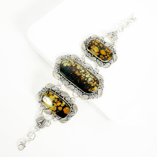 Firestorm Webbed Blackjack Statement Bracelet