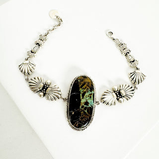 Art Deco Webbed Blackjack Bracelet