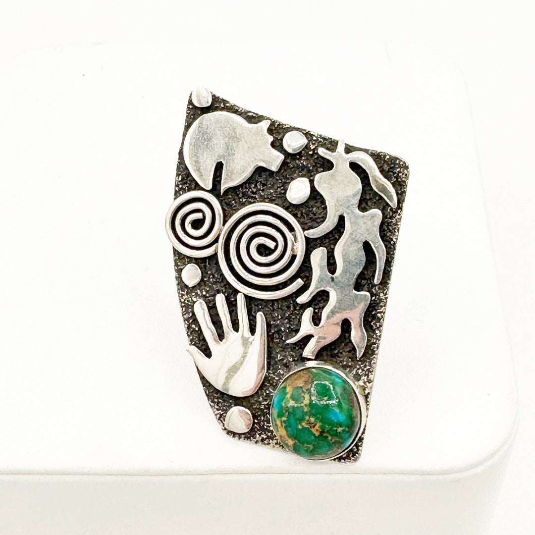 Ethereal Eternity Band - Black Aura Opal