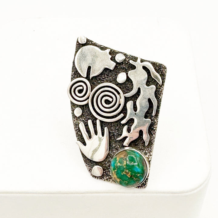 Ethereal Eternity Band - Black Aura Opal