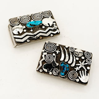 Alex Sanchez Petroglyph Belt Buckles