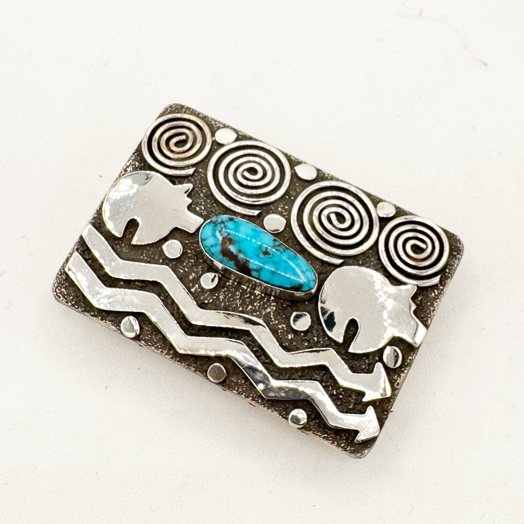 Lady in the Lake Pendant - Black Aura Opal & Garnet