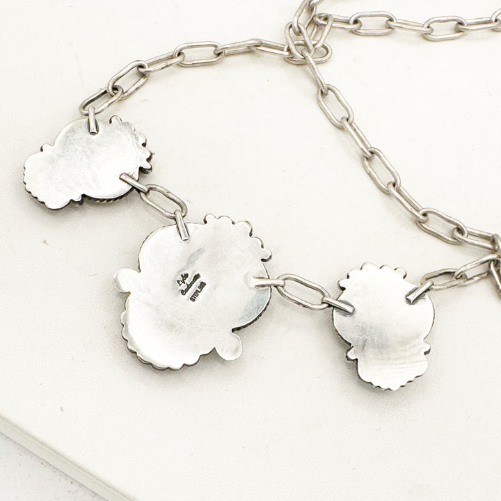 Pop Drop! Petal Necklace - White Aura Opal