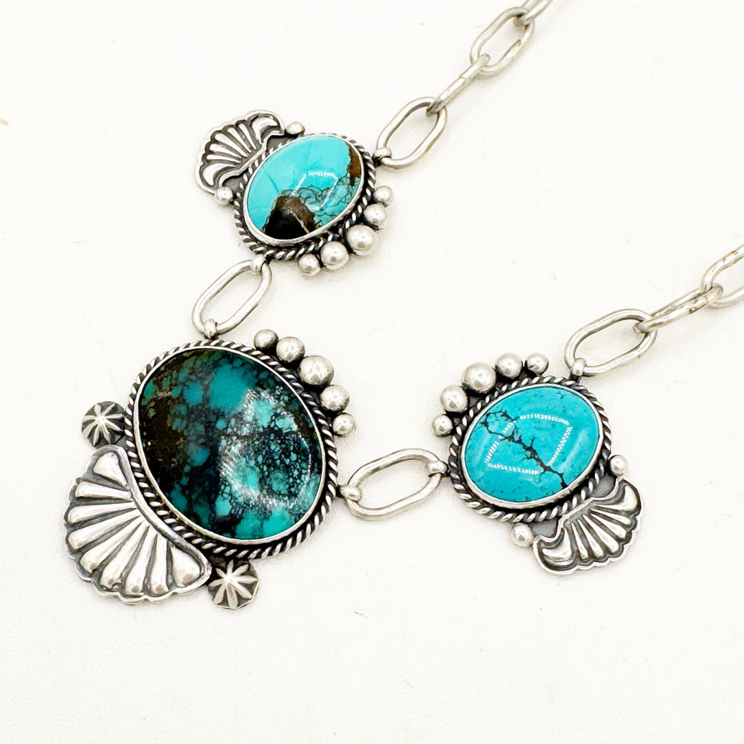 Pop Drop! Petal Necklace - White Aura Opal