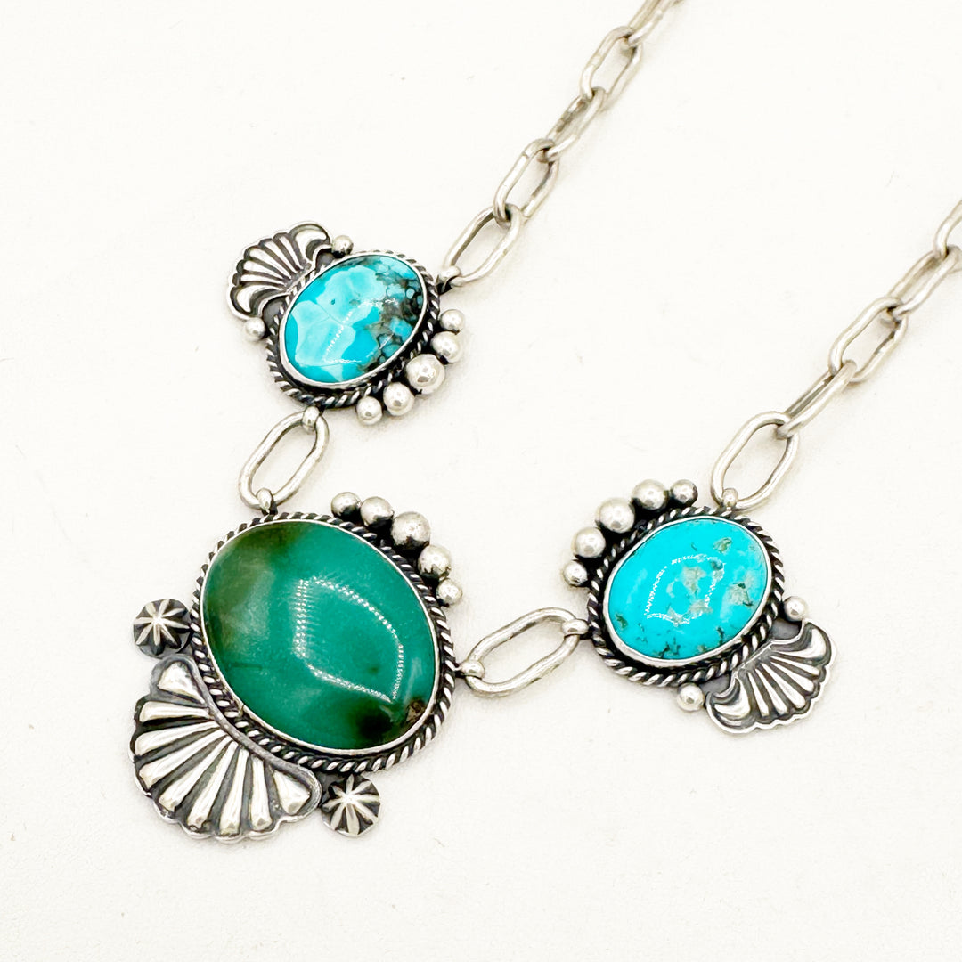 Pop Drop! Petal Necklace - White Aura Opal