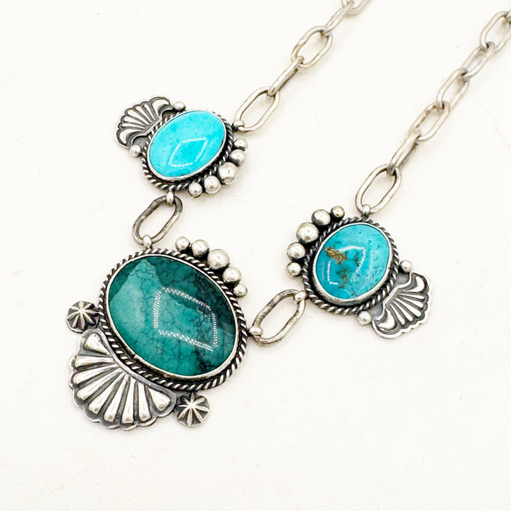 Pop Drop! Petal Necklace - White Aura Opal